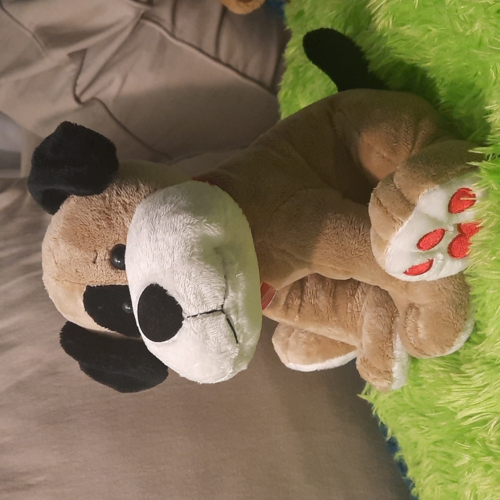 Brown dog stuffed toy